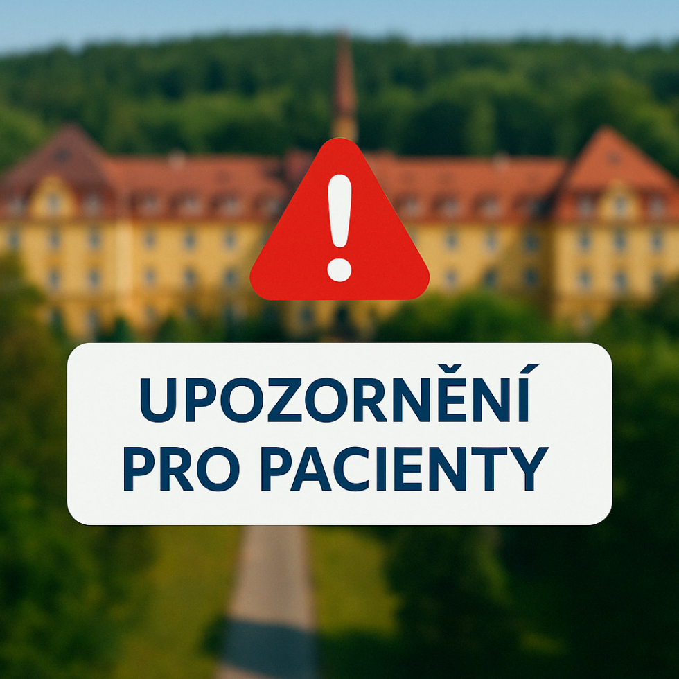Chirurgická ambulance bude uzavřena 22.4 a 29.4
