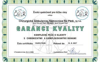 Certifikát kvality pro chirurgickou ambulanci